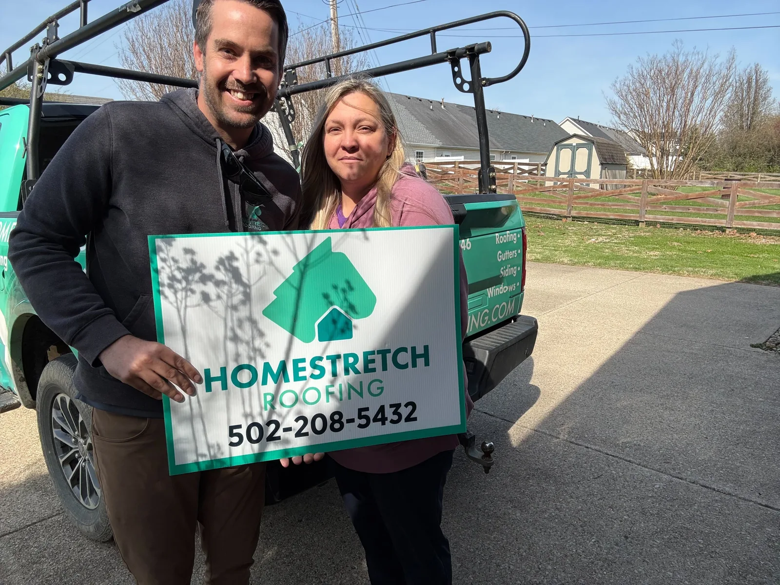 Storm damage roof replacement by Homestretch Roofing