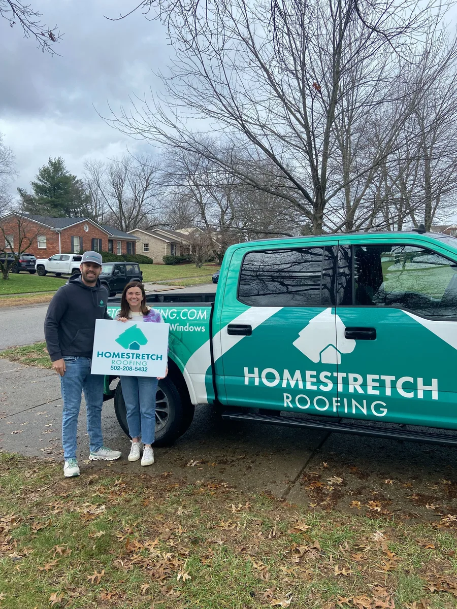 Roof replacement project in Louisville, KY by Homestretch Roofing