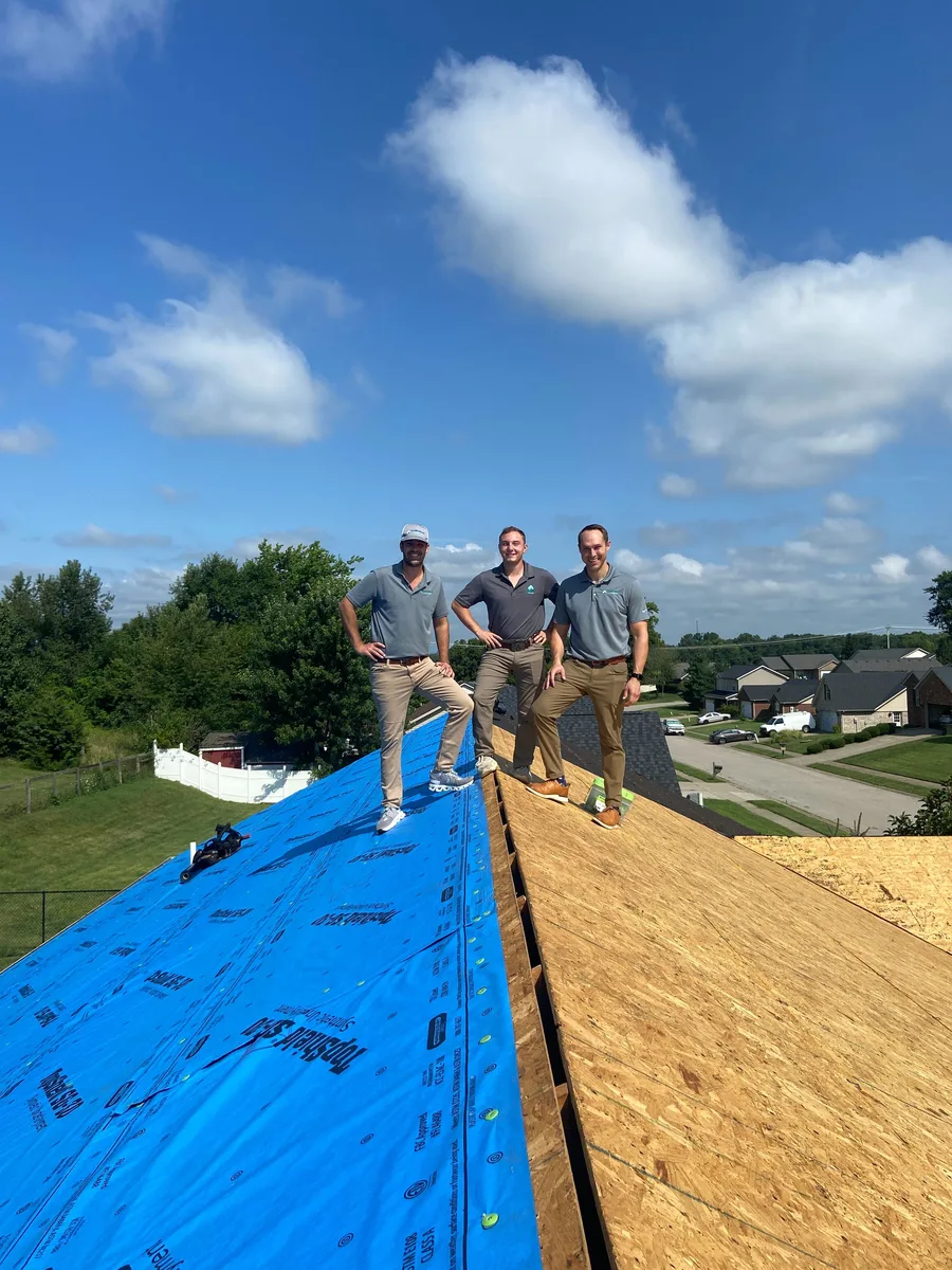 Homestretch Roofing project — close-up of premium shingles